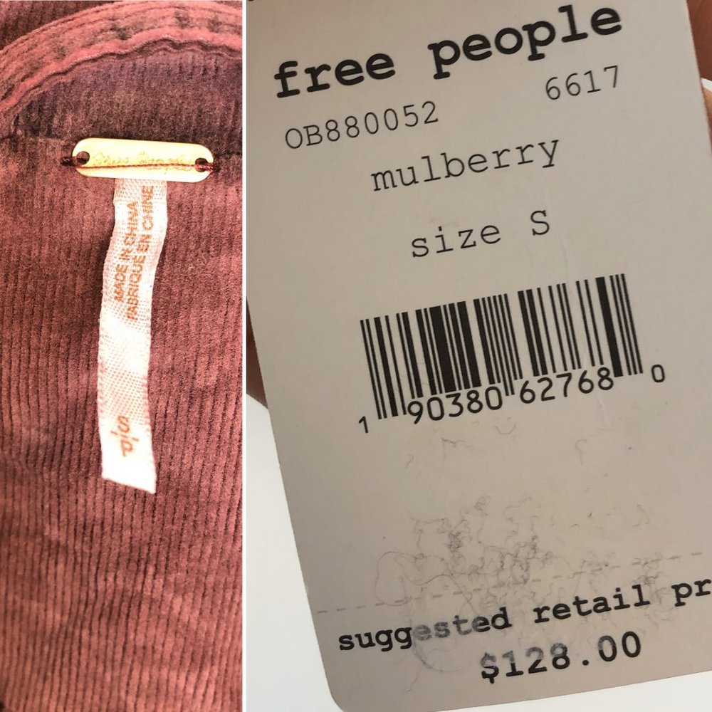 NWT FREE PEOPLE Byron Blazer in Mulberry #AQ20 - Picture 7 of 8